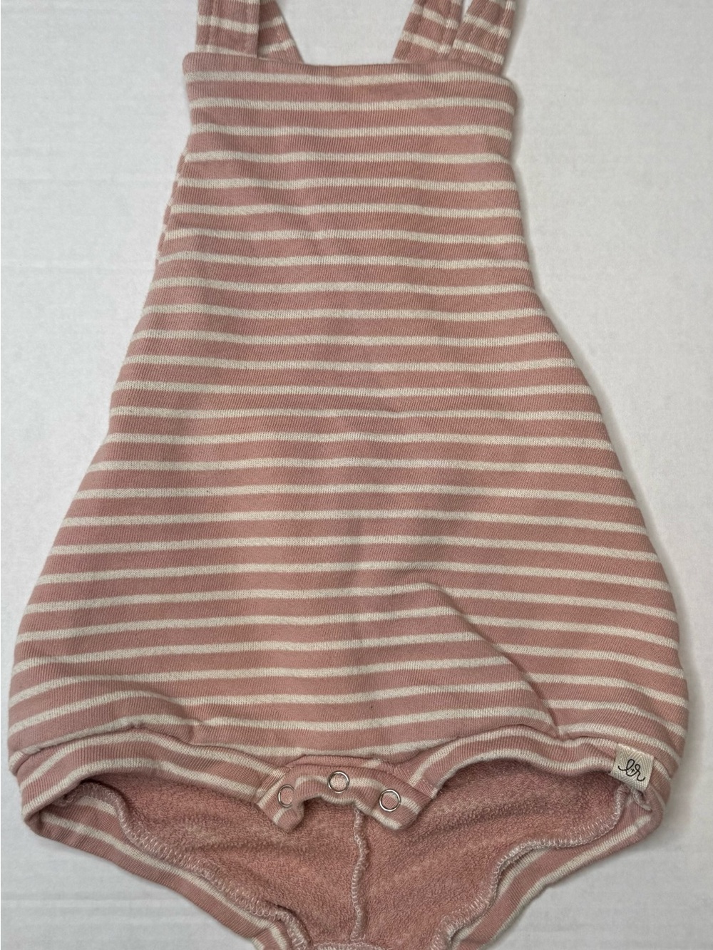 Lulu & Roo Handmade Pink Striped Bubble Romper 18-24 Months USA
